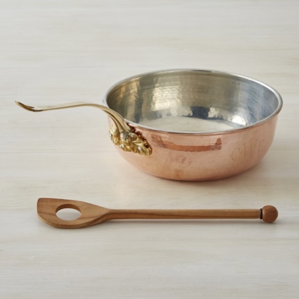 Ruffoni Hammered Copper Chef’s Pan W/ Acorn Handle